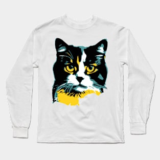 Angry Cat ; animals Long Sleeve T-Shirt